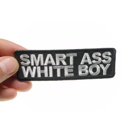 Smart Ass White Boy Patch - 4x1.25 inch (P2679)