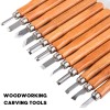 Unbranded 12PCS Wood Carving Tools Gouges Woodworking Chisels Wood Carving