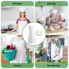 CHRI Chef's Hat Apron Set White Kitchen Apron Adjustable Cooking