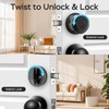GeekTale Smart Deadbolt Lock with Passage Door Knob, Fingerprint Deadbolt