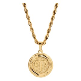 CHRISTIN MARIE STUDIO 18k Gold Plated Zodiac Necklace & Pendant - Gold Necklace for Women & Men, Tarnish & Water Resistant, Birthday Gifts for Women & Men (Aries, 18" Rope)