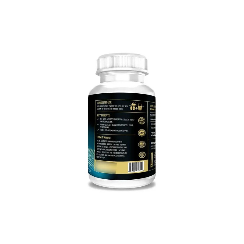 Actif Coq10 Ubiquinol Potente 200mg Suplemento 120 Cápsulas