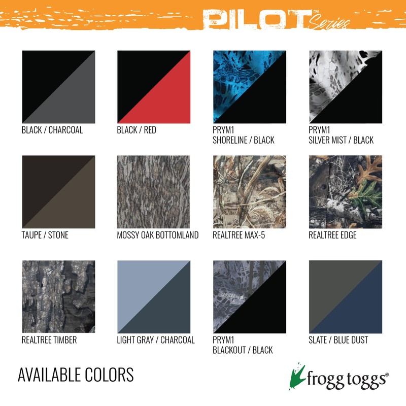 FROGG TOGGS Men's Pilot II Guide Waterproof Breathable Rain Bib,