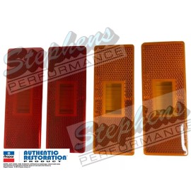 Mopar 1970 Mopar Plymouth A & B Body Side Marker Light Lense Reflector 4 Pc Set