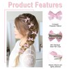 Ayzylpth 70Pcs Mini Bow Hair Clips, Small Hair Clips With