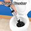 bulk buys OB641 Drain Buster Plunger, Transparent, Black