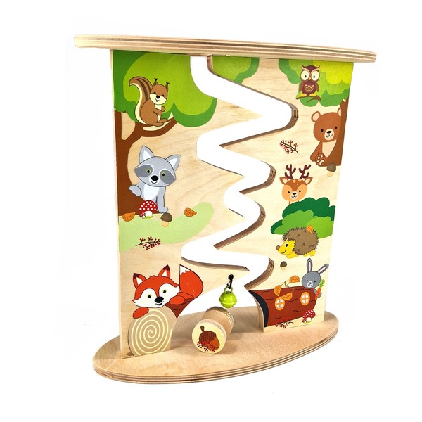 Hess Wooden Toy 31130 - Wooden Roller Track Farm and