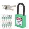 10Set 38mm/1.5in Safety Padlock Engineering Insulation DustProof for Factories Construction