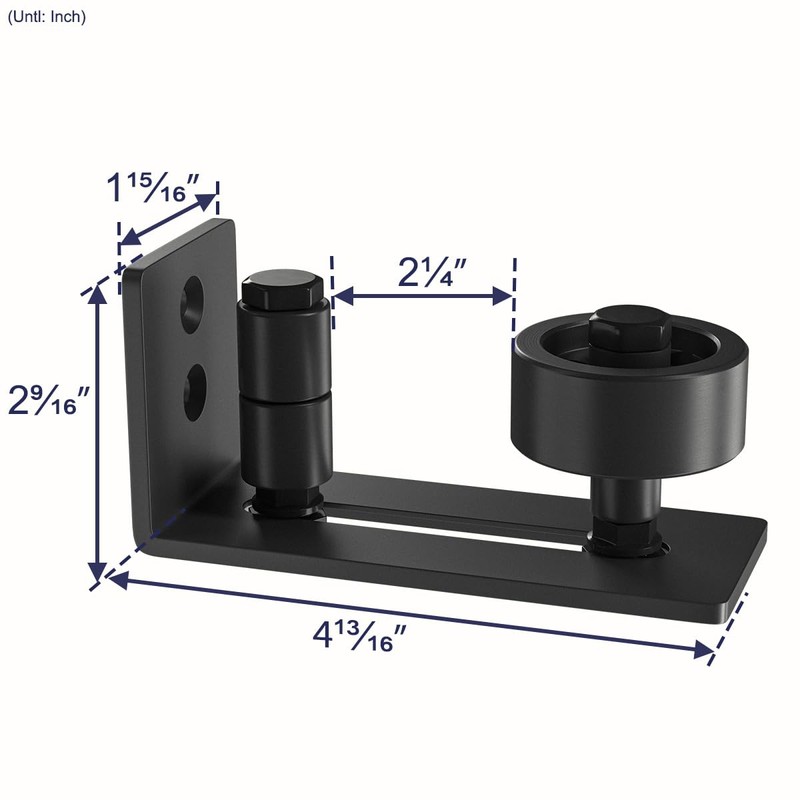 SMARTSTANDARD Sliding Barn Door Floor Guide for Bottom Adjustable Roller