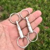 WELANGBN 2 Packs Of Quick-Release Detachable Keychain Double Pull Keychain
