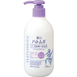 Reihaku Hatomugitone Up Milky Gel UV SPF31 Pump, 8.5 fl oz (250 ml)