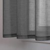 Cozynight Dark Gray Sheer Tier Curtains 36 inch Length Linen