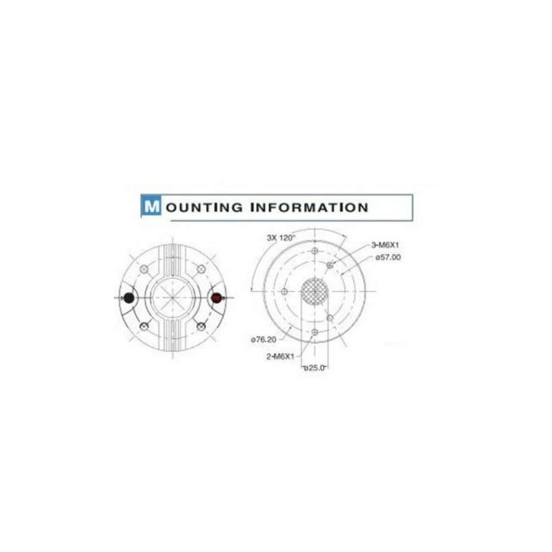 Original Factory P Audio SN - D44 Compression Bolt-On Neodymium