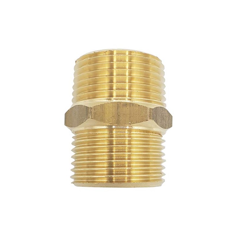 1/2" BSP x NPT Male Union Nipple Thread Joiner Adaptor