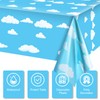 Blue Sky White Clouds Birthday Party Supplies Cartoon Story Tablecloth