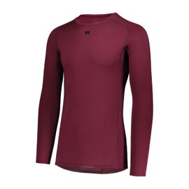 Russell Athletic Long Sleeve Compression Tee Maroon L