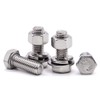 12 Sets M6-1.0 x 25mm Hex Bolts with Hex Nuts
