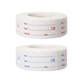 JIHUOO 1000 Pcs Write on Date Stickers Food Date Labels Stickers Removable Freezer Labels Food Storage Container Labels Expiration Date Stickers for Kitchen Restaurant