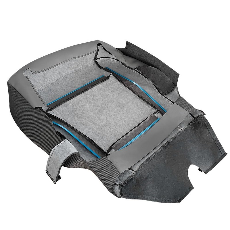 UINIEBOOM Passenger Bottom Cloth Seat Cover, Replacement Gray Passenger Side