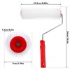 BieMian Spiked Roller Self Levelling Tools, 230mm Spiked Roller with