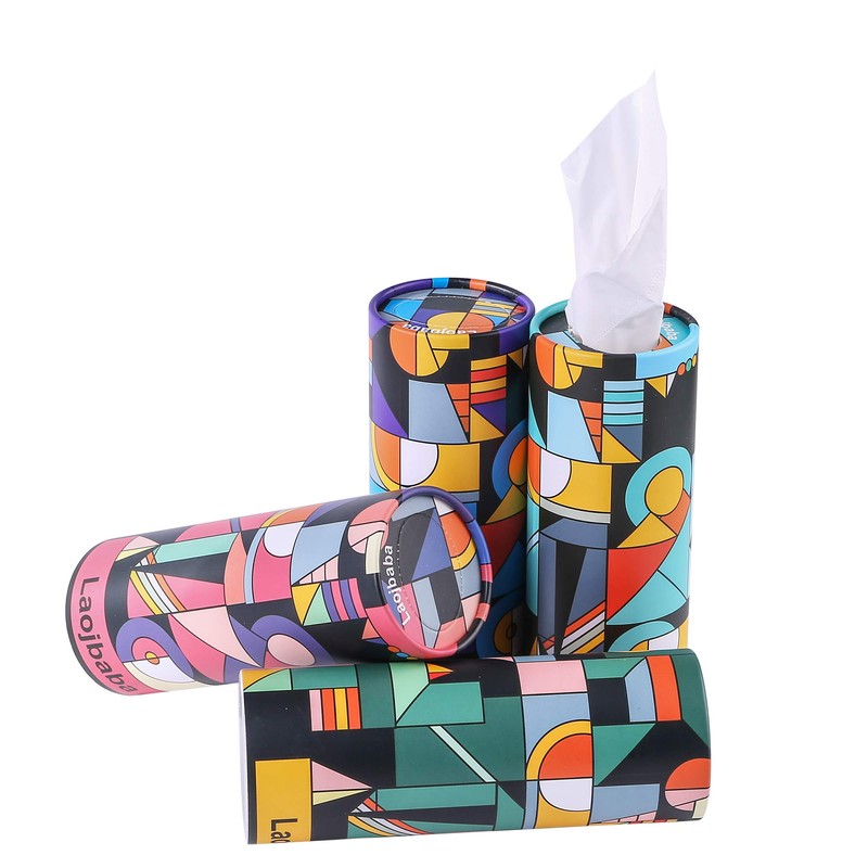 Laojbaba Car Tissues Canned Tissue Cylinder Tissue Boxes Perfect for