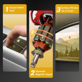 A-Premium Power Window Lift Motor Compatible with Nissan Maxima 2004-2008 Titan 2004-2011 Armada 2005-2011 Pathfinder Armada 2 Pins Only Rear Left Driver Side