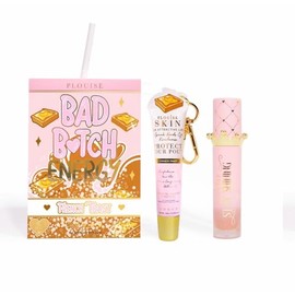 P Louise Bad B Energy Lip Duo, Hydrating Lip Conditioner and Nourishing Lip Oil, Moisturising and Repairing Treatment - Breakfast Range (French Toast)