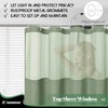 Dynamene Extra Long Shower Curtain, 84 Inch Long Waffle Fabric