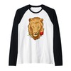 Lion Rose Raglan Baseball Tee