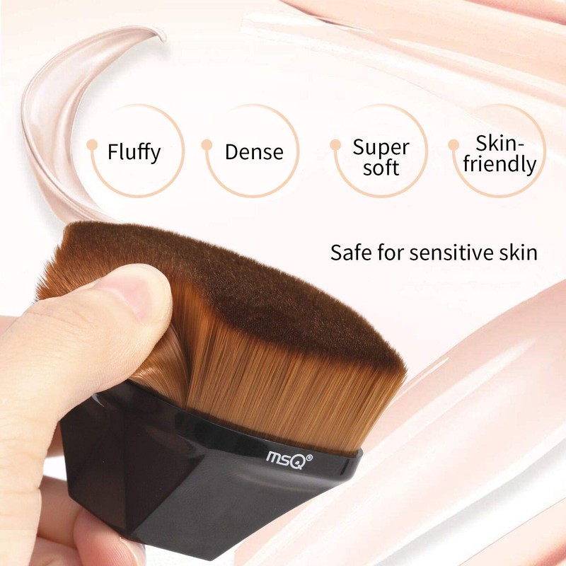 MSQ Foundation brush makeup black with case Black / 케이스