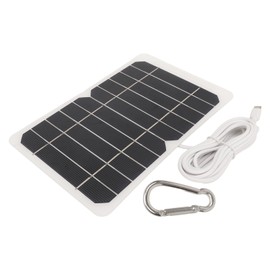 5W5V Solar Panel with Type C Output Monocrystalline Efficient Portable Durable Solar Cell Module for Doorbell Security Camera
