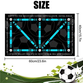 Football Training Mat, Football Step Training Mat, Football Mat, Football Mat, Football Mat, Ball Control, Non-Slip Football Mat Training, Football Mat, Ball Control Training Mat, 60 x 40 cm