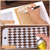 12pcs Texture Stencils, Leopard Brick Dot Layering Templates Mixed Media