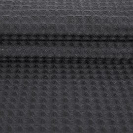 River Dream Extra-Long Waffle Weave Shower Curtain with Snap-in Liner,Cotton Blend Fabric Heavy Duty,No Hooks Needed Shower Curtain for Bathroom,Hotel Quality Shower Curtain Set, Black,71x86 inches