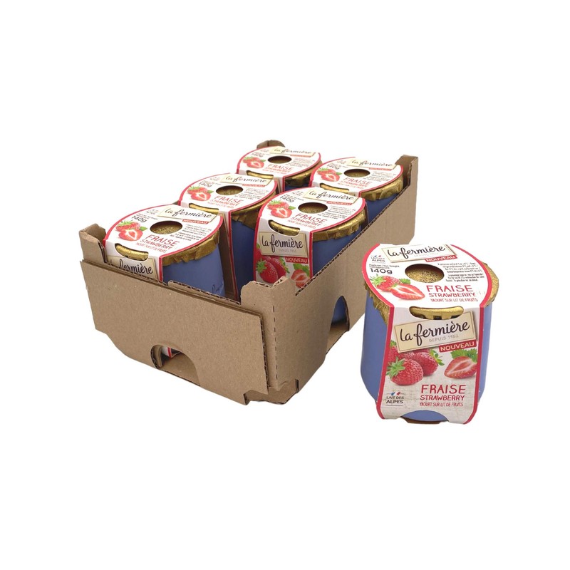 La Fermiere Strawberry Yogurt 140g x 6