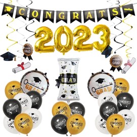 Unbranded graduation decorations 2023 balloons decoration class of 2023
