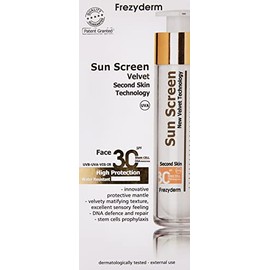 FrezyDerm Sun Screen Velvet Second Skin Technology Face SPF30 by frezyderm