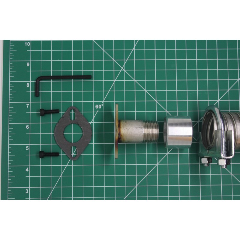 GenExhaust for Predator 5000 Generator 1-1/2" Galvanized Steel Flexible Tubing