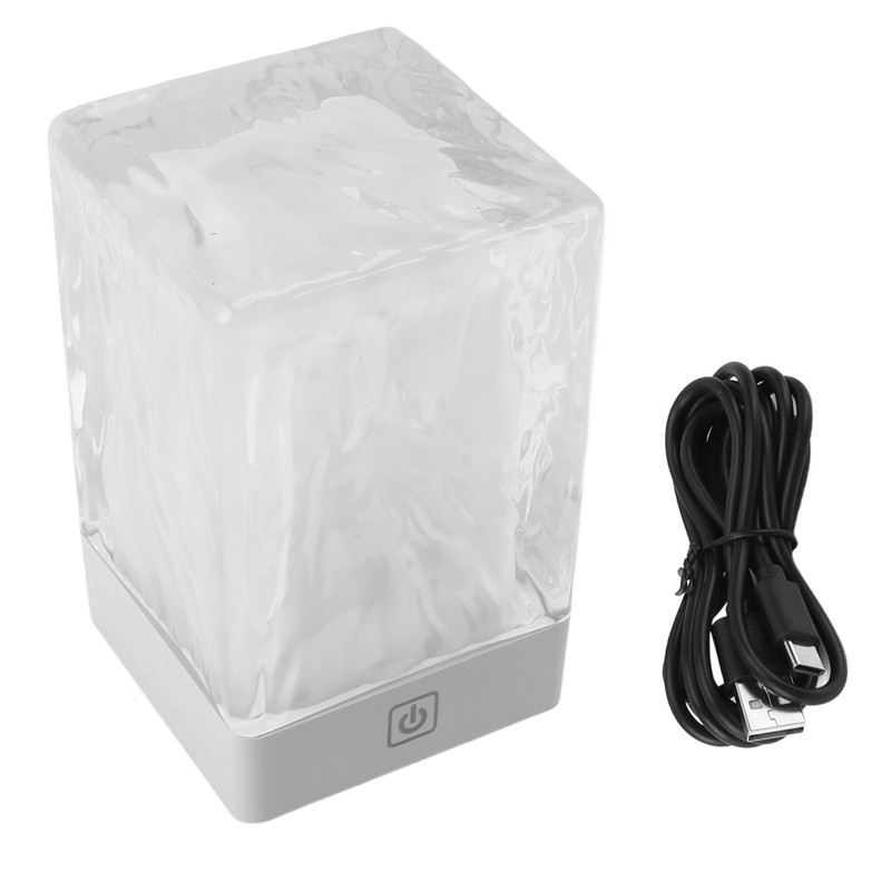 Crystal Table Lamp LED Night Light 3 Level Brightness Touch
