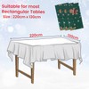 WedDecor Disposable Christmas Tablecloths, Plastic Banquet Party Table Cover Wipeable