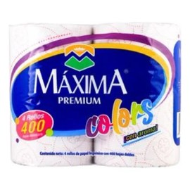 Papel higiénico MAXIMA PREMIUM Higiénicos doble hoja de 1 u
