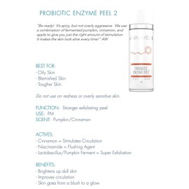 ANN WEBB Probiotic Enzyme Mask/Peel 2: Probiotic, Exfoliating, Enzyme Peel to Brighten skin and leave you with a healthy glow! (1 oz)