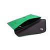 Women's Italian Genuine Suede Envelope Style Clutch Handbag Evening Bag
