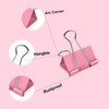 Ufmarine Medium Binder Clips 1.25 inch Length, (40 Pcs) Colorful