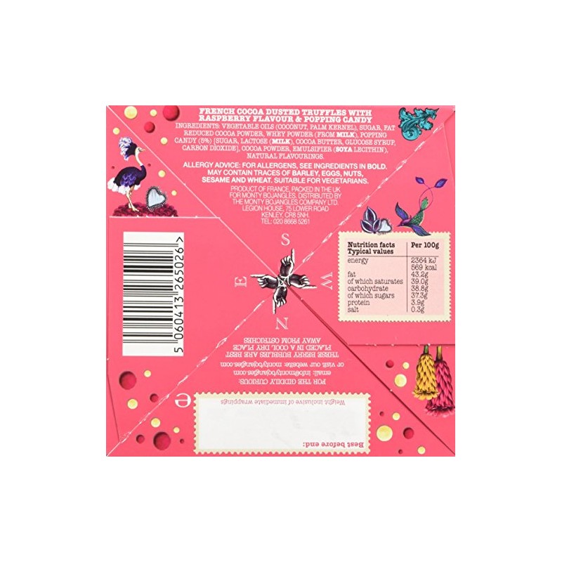 Monty Bojangles Berry Bubbly Individually Wrapped Cocoa Dusted Truffles, 2