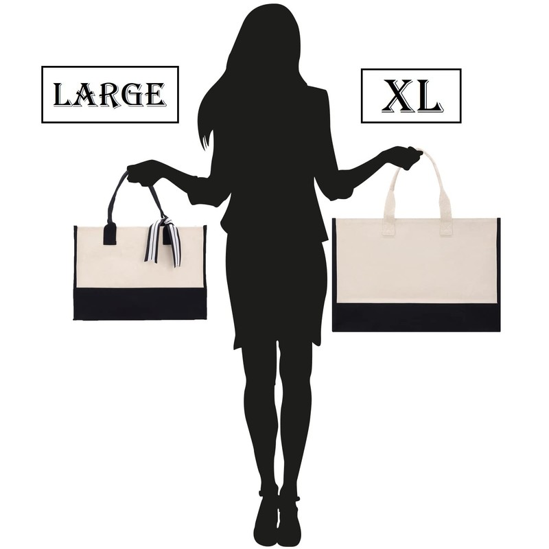 VANESSA ROSELLA Beach Tote Bag XL Oversized Zipper and Inner