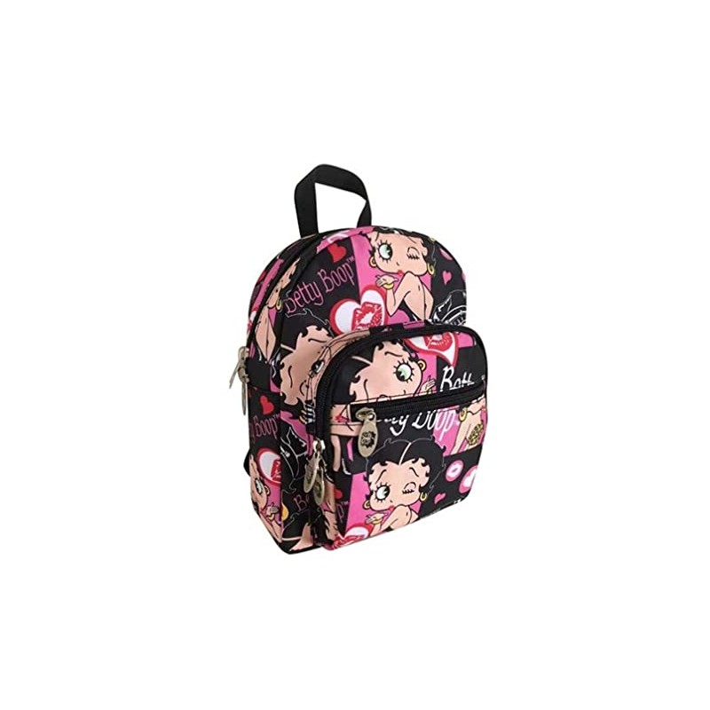 LuxeBag Canvas Cute Mini Backpack (Multi)