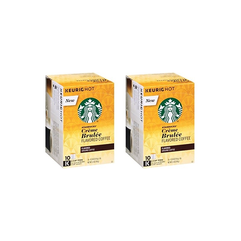 Starbucks Crème Brulée Flavored Blonde Roast Single Cup Coffee for