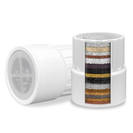 AWO 2 PACK Replacement Shower Head Filter Cartridge Compatible with JOLIE Filtered Showerhead,Multi Stage Replacement Filters for Hard Water Remove Chlorine,Fluoride and Harmful Substance