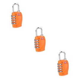 Housoutil 3pcs TSA Approved Luggage Padlock Combination Lock for Travel Backpack
